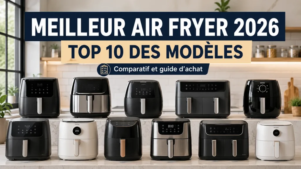 Comparatif des meilleurs Air Fryers 2026 avec plusieurs friteuses sans huile