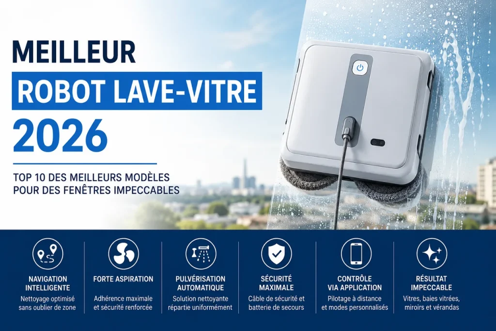 Meilleur robot lave-vitre 2026 pour nettoyer les fenêtres