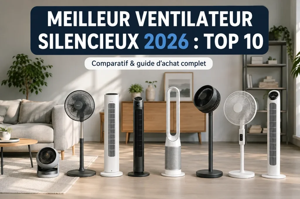 Meilleur ventilateur silencieux 2026 : comparatif Top 10