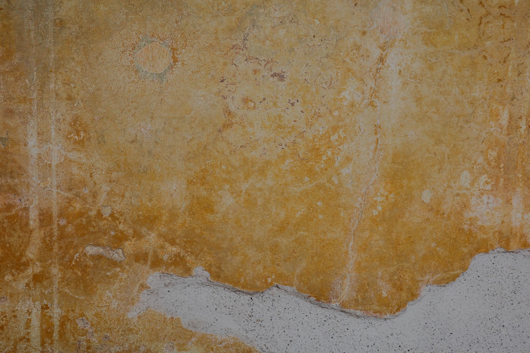Mur intérieur avec peinture dégradée par l’humidité et une possible infiltration