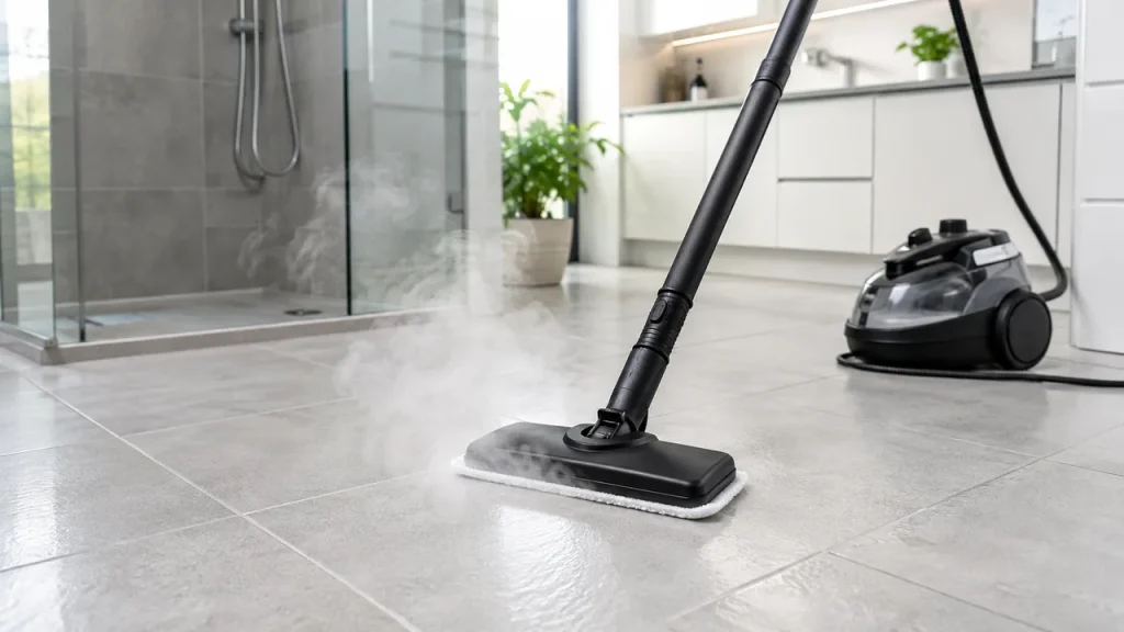Que nettoyer avec un nettoyeur vapeur sur du carrelage