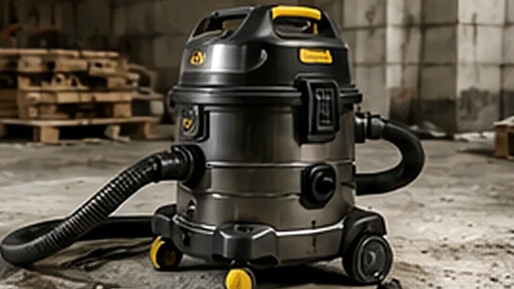 Aspirateur de chantier pour poussière de plâtre dans une zone de rénovation