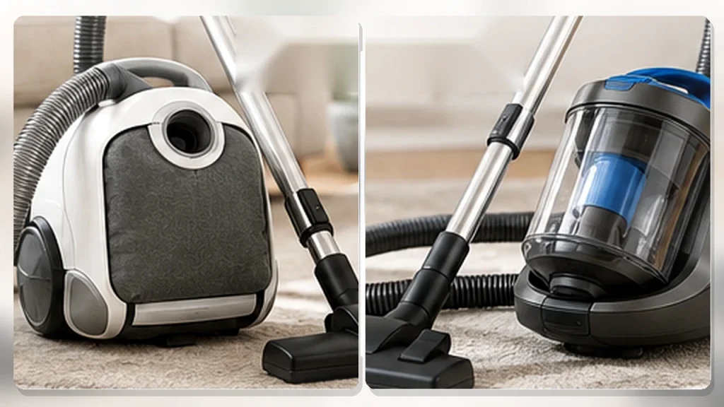 Aspirateur sent mauvais : aspirateurs avec et sans sac dans un intérieur propre