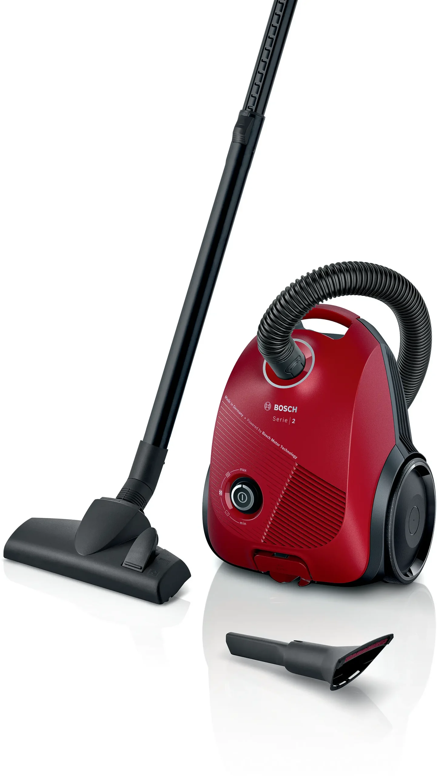 Bosch Serie 2 BGBS2RD1 aspirateur avec sac rouge compact et léger