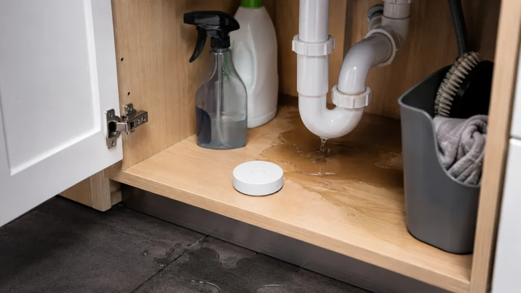 Aqara Water Leak Sensor T1 détecteur de fuite d'eau blanc — visuel produit distant vérifié