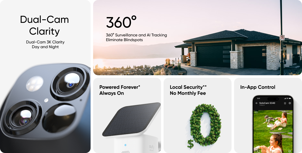 eufy Security SoloCam S340 en comparaison