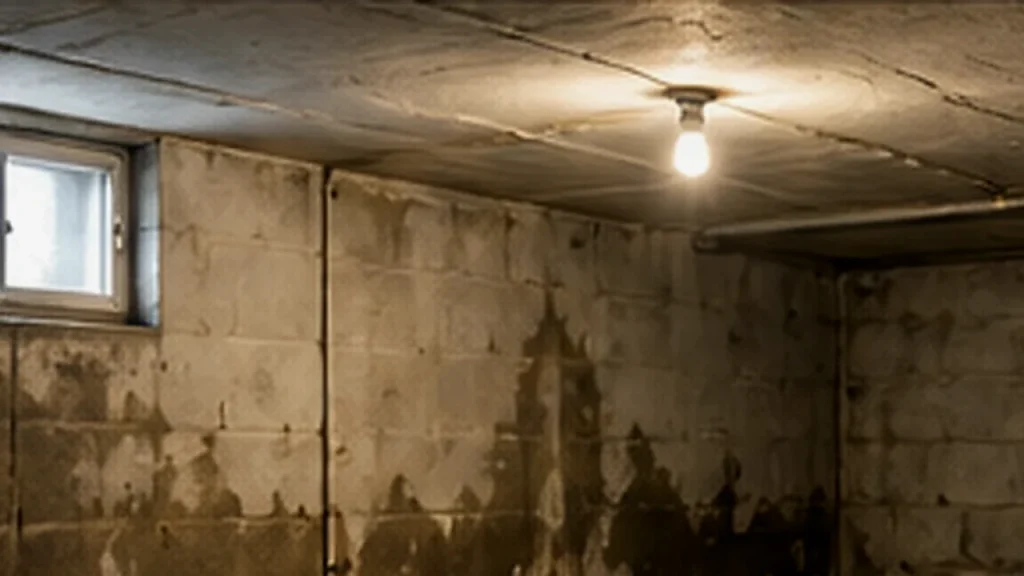 Humidité vide sanitaire avec parpaings humides et plafond bas