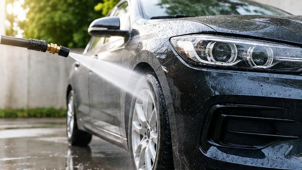 Nettoyer une voiture au nettoyeur haute pression sans abîmer la carrosserie