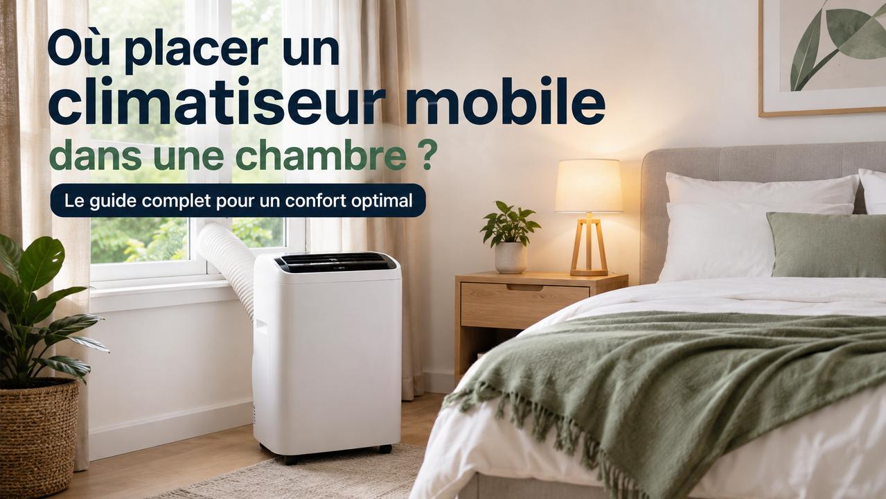 Emplacement d’un climatiseur mobile dans une chambre