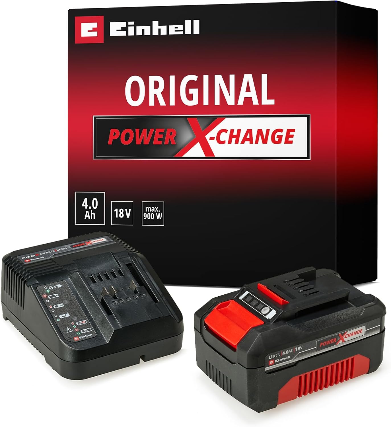Starter Kit Einhell Power X-Change 18 V 4 Ah avec chargeur 3 A
