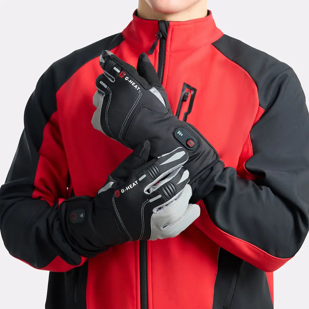 G-HEAT gants vélo chauffants FLEX+ GL22 noir gris taille L