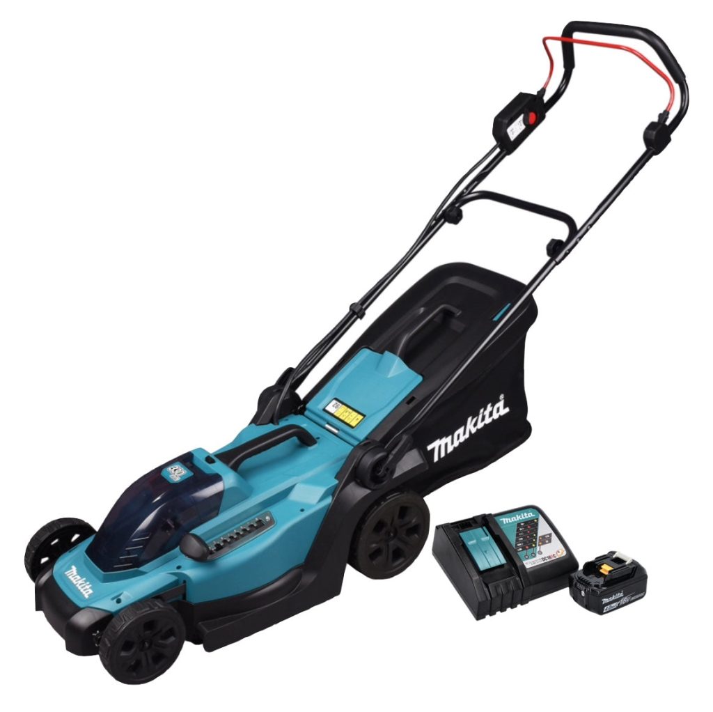 Tondeuse à gazon Makita DLM330RM avec batterie 18 V 4 Ah et chargeur