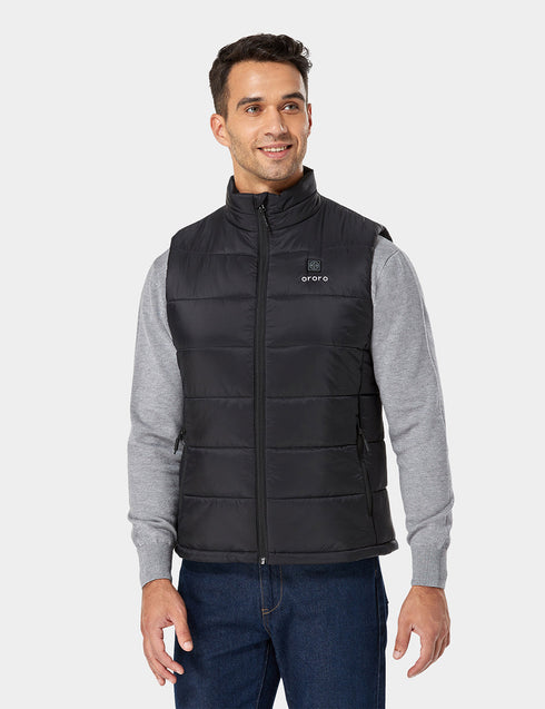 Gilet chauffant classique ORORO homme noir