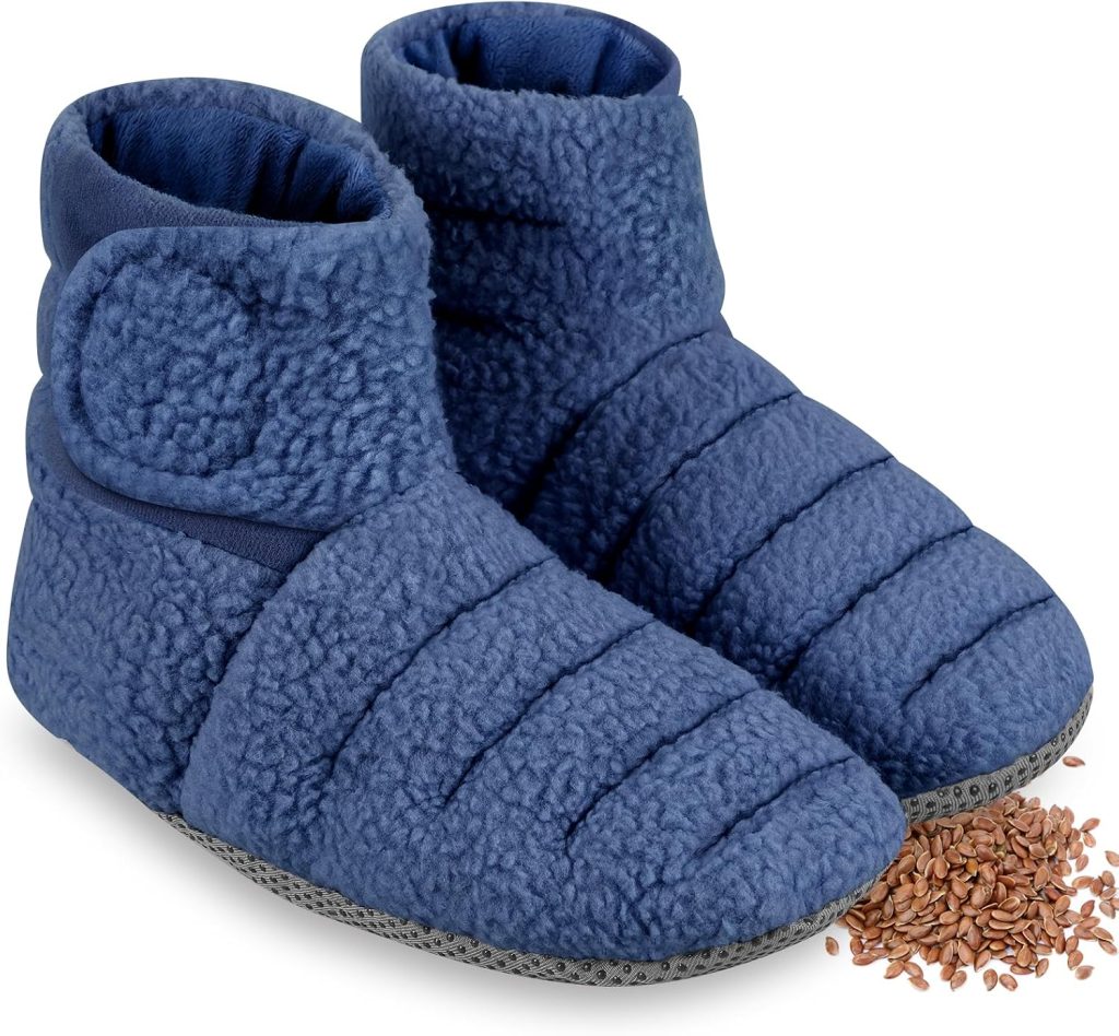 REVIX chaussons chauffants micro-ondables Navy S