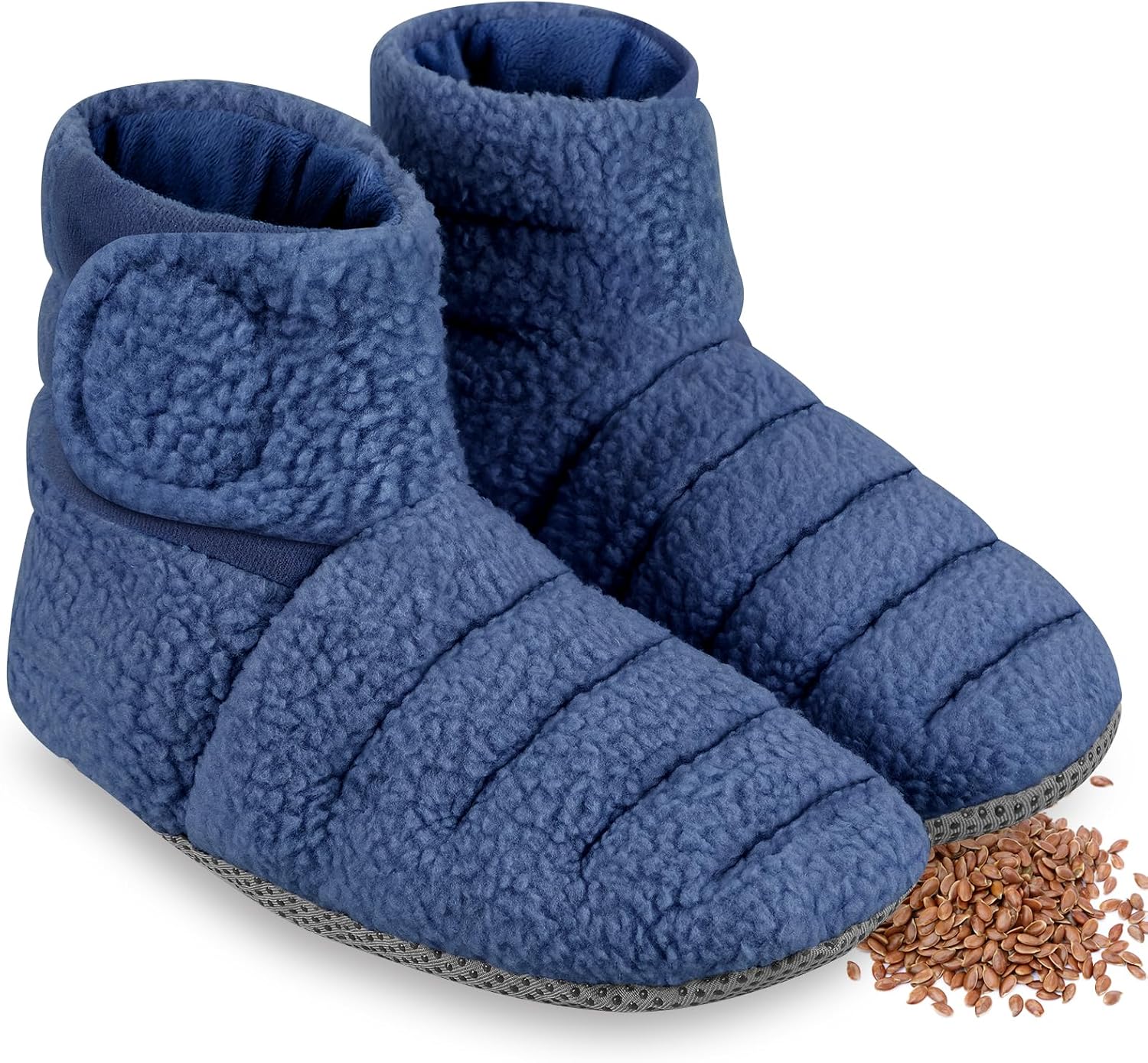 REVIX chaussons chauffants micro-ondables Navy S