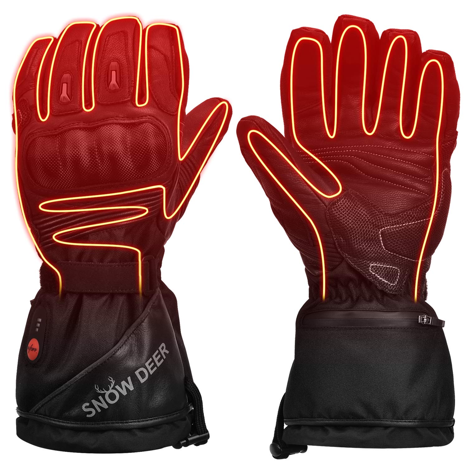 SNOW DEER Heated Motorcycle Gloves 7,4 V taille L