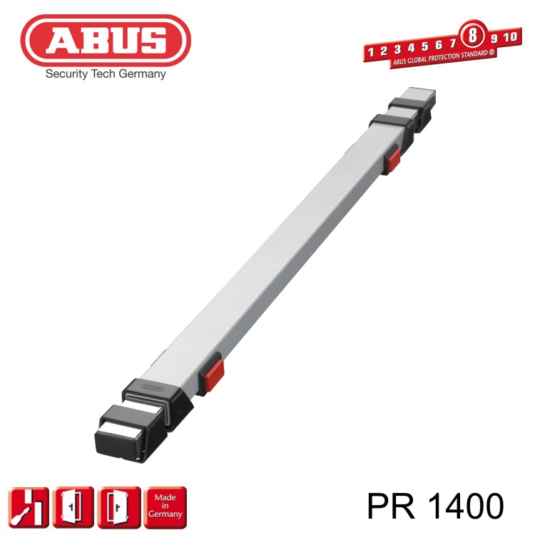 ABUS PR1400 S 10254, barre transversale argent pour porte de 850 à 1000 mm