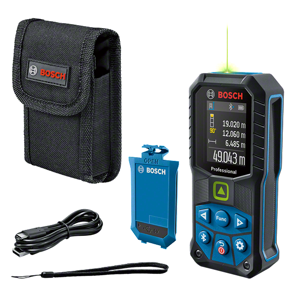 Bosch Professional GLM 50-27 CG 0601072U01, télémètre laser vert 50 m