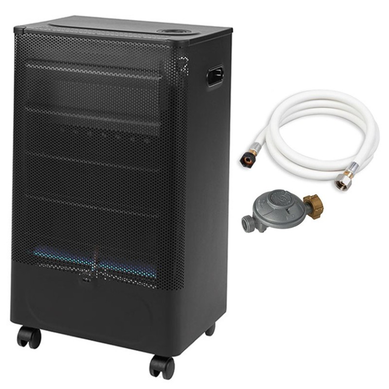 Chauffage d'appoint sans électricité Favex Praha 8630055, modèle Infrableu avec kit butane 13 kg