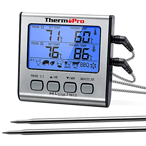 TempPro TP17, thermomètre de cuisson à double sonde filaire