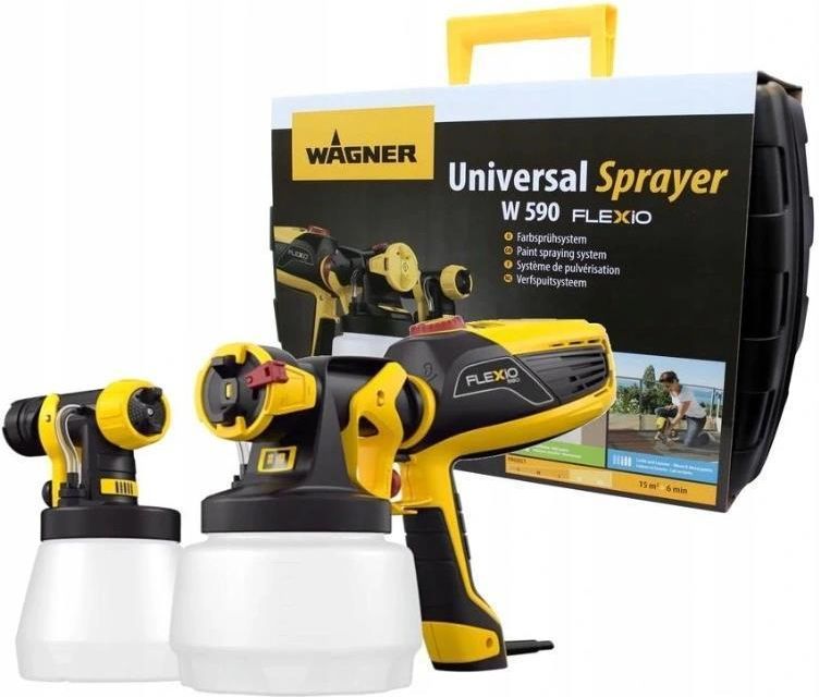 Wagner W 590 FLEXiO 2361538, pistolet à peinture électrique HVLP