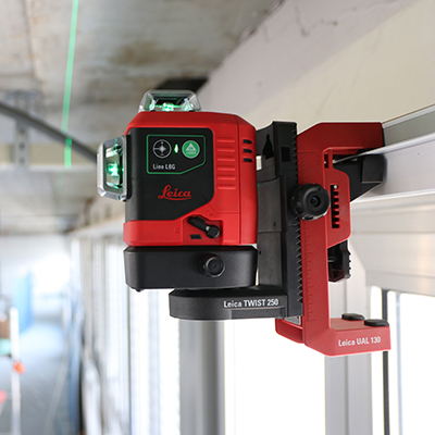Leica Lino L6G, niveau laser 3x360 vert avec adaptateur TWIST 250