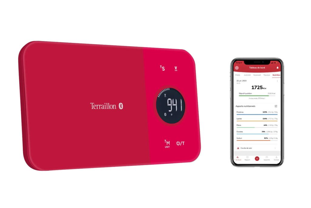 Terraillon NUTRITAB, balance de cuisine connectée avec application MyHealth